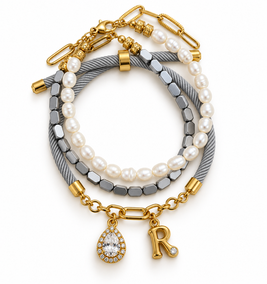 You Glow Bundle in Gray ( 3 bracelets )