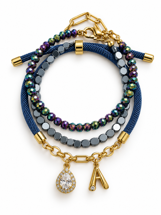 You Glow Bundle in Blue ( 3 bracelets )