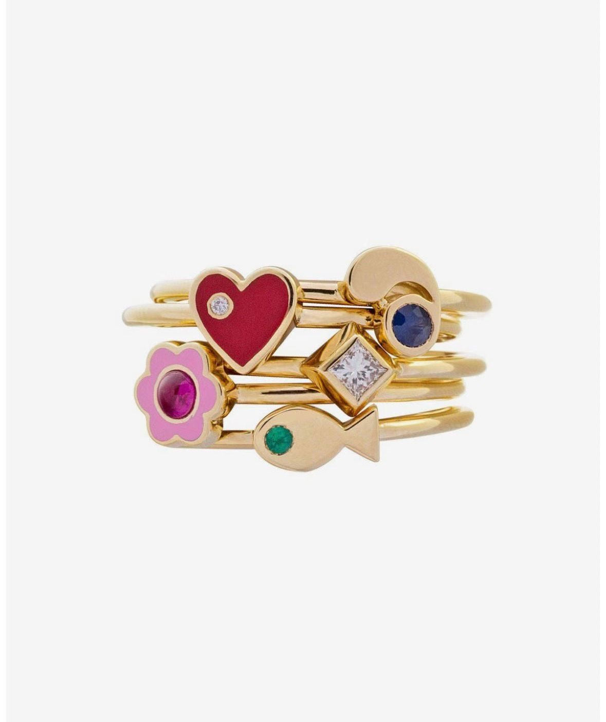 A Little Bit of Everything ( bundle of 5 separated rings )