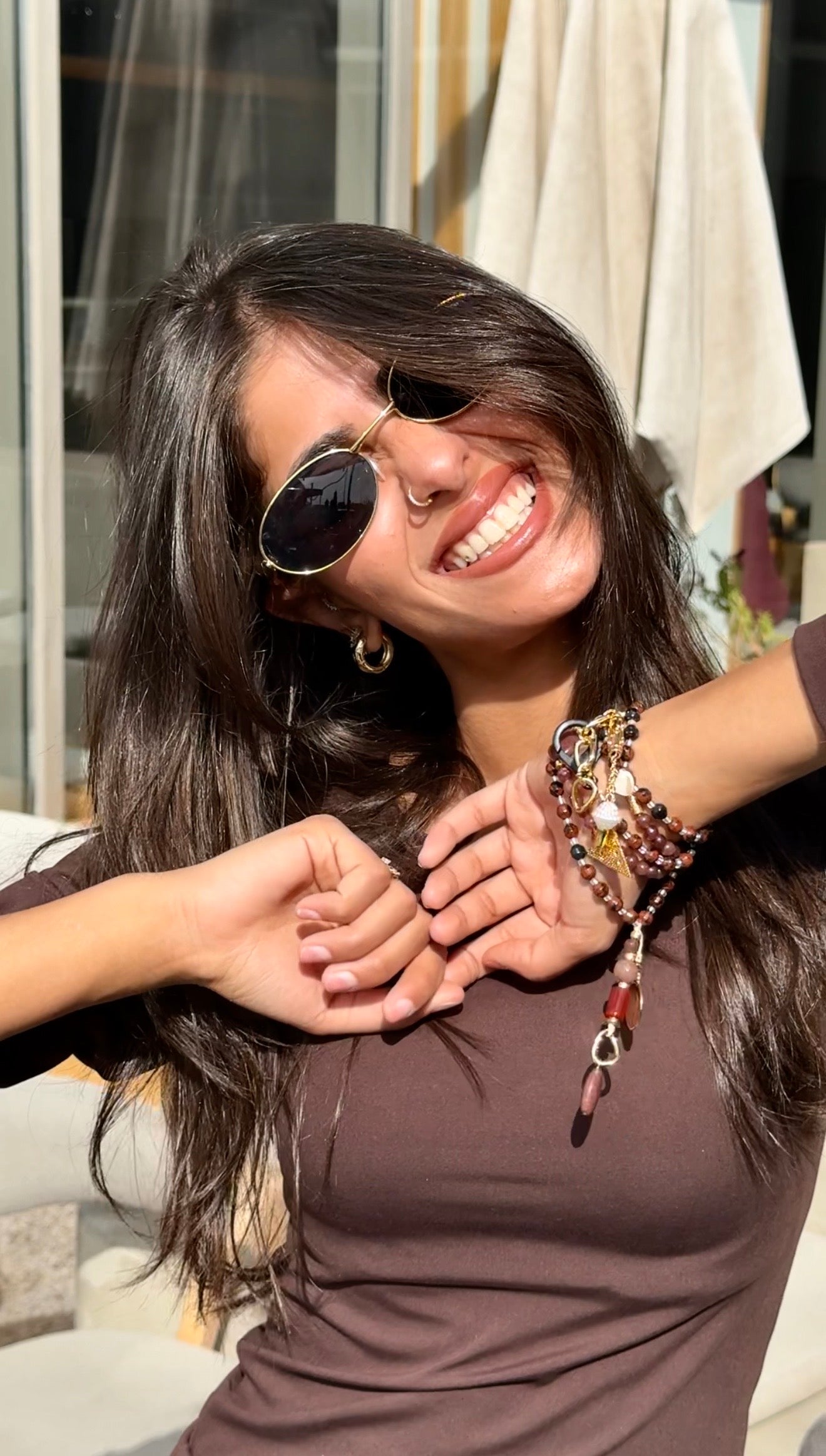 Necklace & Sebha “99 count” in Pink